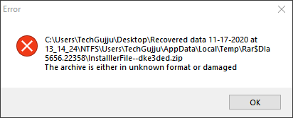 DYDR File Error 1