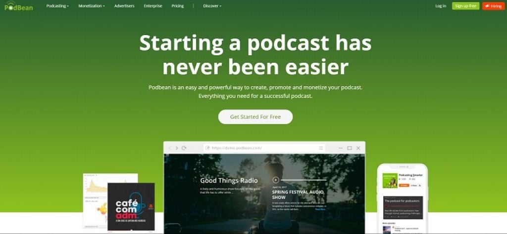podbean podcast software